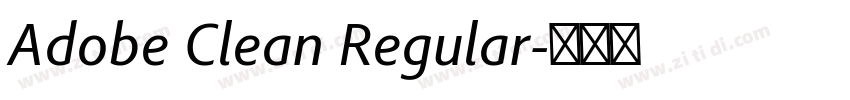 Adobe Clean Regular字体转换